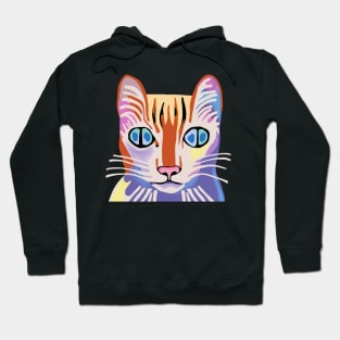 Alien Tabby Cat with Four Pupils Hoodie